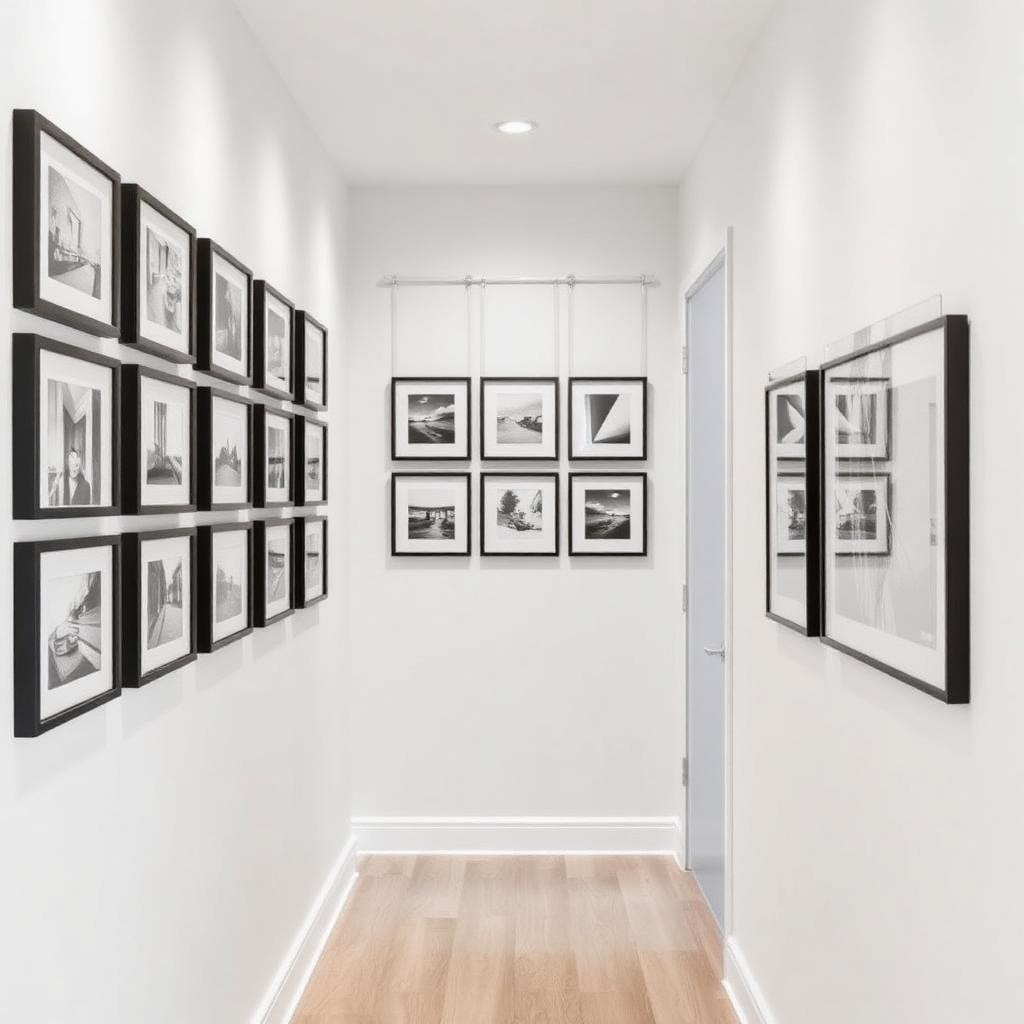 Hallway · Grid gallery wall